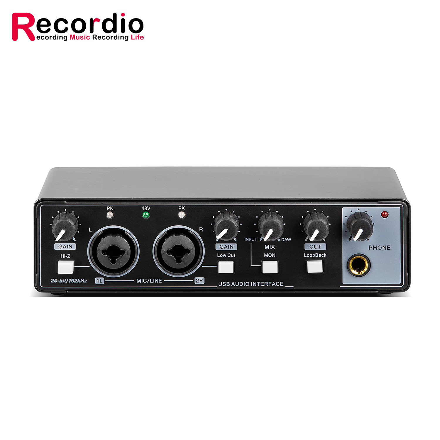 GAX-MD22  跨境电商音频接口专业录音麦克风声卡乐队配音直播设备