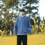 美式加大码圆领男士卫衣