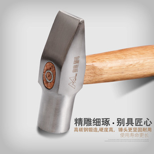 Wholesale Silversmith Hammer Tool Short Handle Small Hammer Flat Head Hammer Handmade Round Head Gold Hammer Silversmith Professional Hand Hammer Duckbill