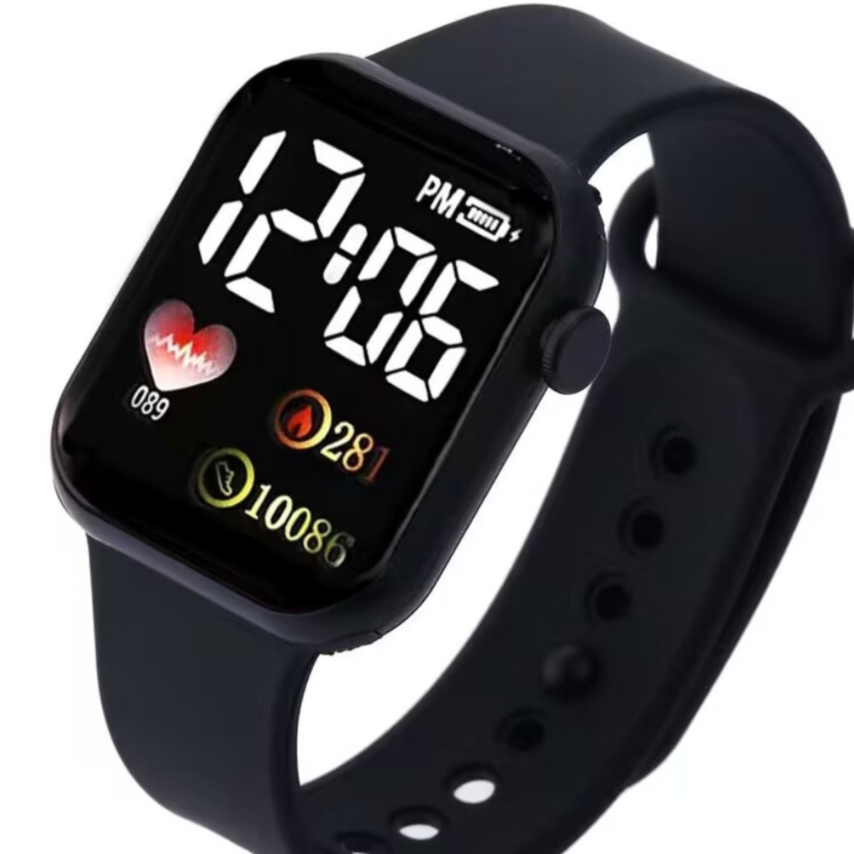 Electronic square waterproof fashionable digital watch for men and…