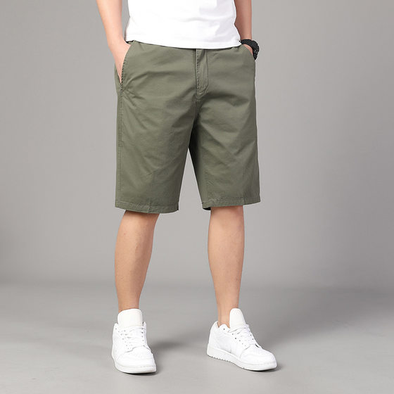 Men's Summer New Arrival Shorts Hong Kong-style Retro Multi-pocket Breathable High-cut Pants Loose Straight Beach Pants