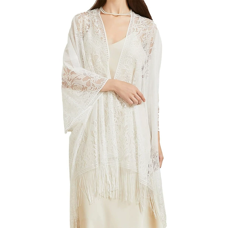 Summer transparent nail sequins, long pleated skirt, french style, with embroidery, high waist