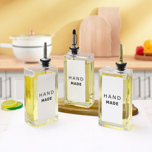 Amazon Special Oil Bottle 500ml Large Capacity Kitchen Soy Sauce Vinegar Seasoning Juice Empty Bottle Oil Controlled Oil Mouth Bottle