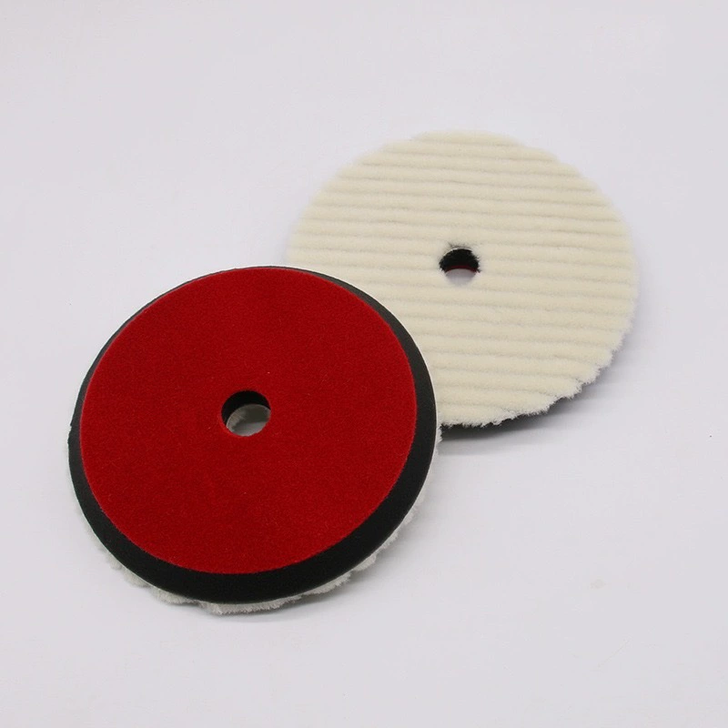 Автомобильная полировальная машина DA, шерстяная подушечка для полировки краски, самоклеящаяся скошенная шерстяная полировальная подушечка 6inch шт., японская шерстяная подушечка