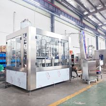 果汁饮料热灌装机液体灌装生产线设备饮料自动化灌装生产机械