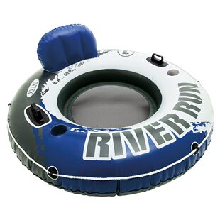 Supply INTEX inflatable single black net drifting circle adult water leisure swimming circle drifting circle portable sitting circle raft