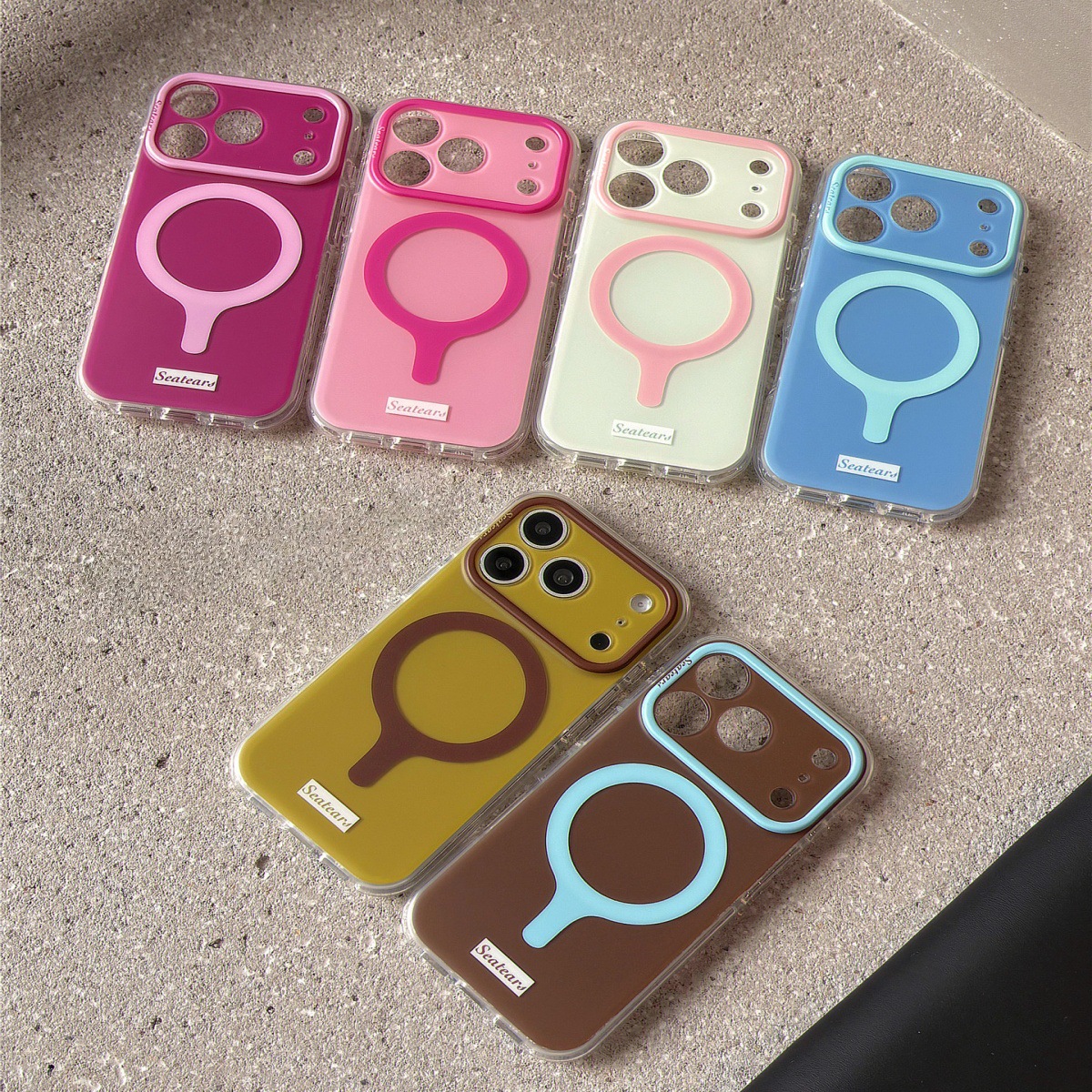 Funda Magnética para iPhone 17 Pro Max y 16 de Acrílico con Absorción Magnética y Anti-caídas