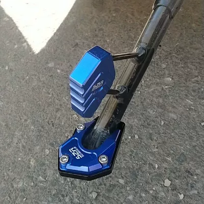 pad auxiliary pedal accessories — Motorcycle frame - auxiliary-block-temple-pad-blue