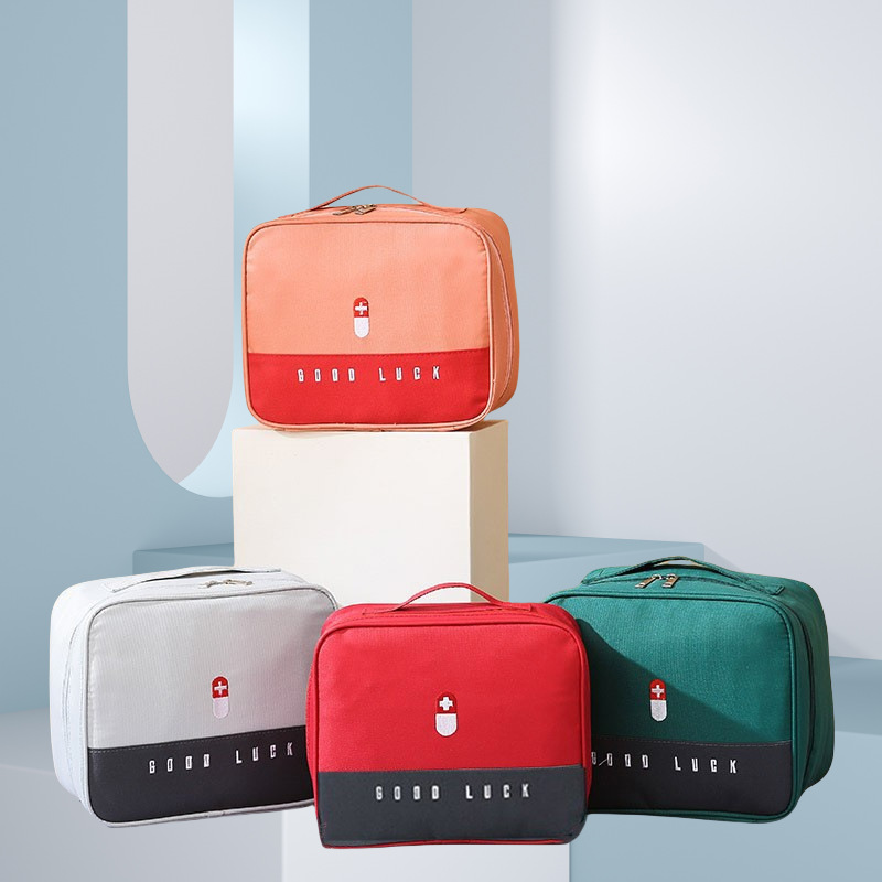 Bolsa de medicina portátil para viaje de negocios bolsa de medicina pequeña bolsa de primeros auxilios de emergencia al aire libre bolsa de almacenamiento de medicina en el hogar
