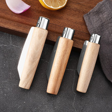 大号小号传统木头手柄折叠小刀削甘蔗铬钢锋利园林嫁接刀水果