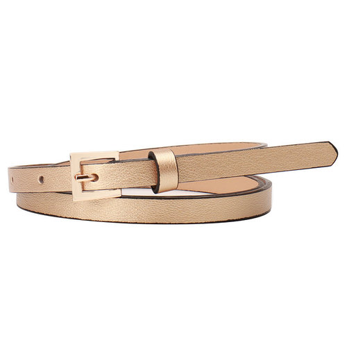 Spring and Summer 1.0 Fine Waist Women's Versatile Dress PU Ladies Belt Multiple Colors Match Suit Jacket Decorative Belt