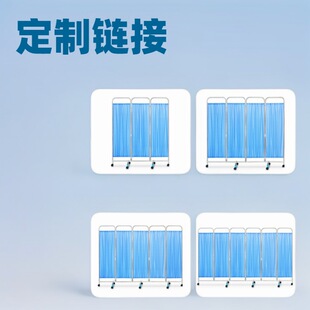 Medical Screen Stainless Steel Removable Thickened Partition Folding Office Clinic Health Room Beauty Salon Medical Screen