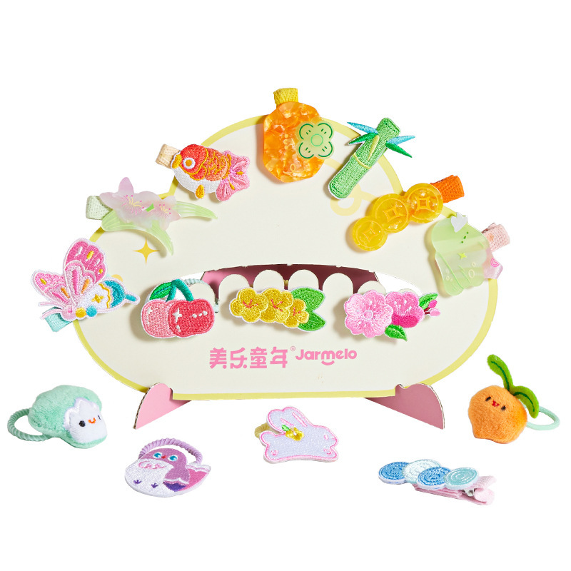Meile 幼児期幸運ケーキヘアアクセサリーギフトボックス 3 歳のジュエリーボックス女の子のおもちゃヘアアクセサリーギフトボックス誕生日ギフト|undefined