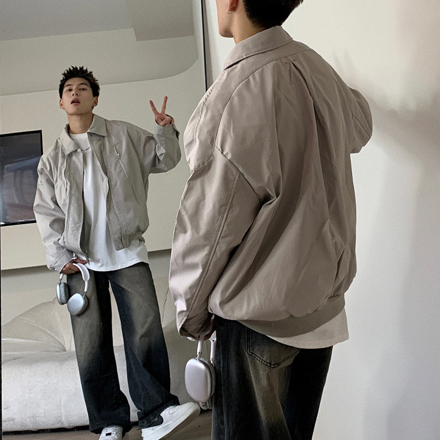 Versión coreana de la marca de moda estadounidense de moda 2024 chaqueta de diseño de alta costura irregular chaqueta de diseño de nicho