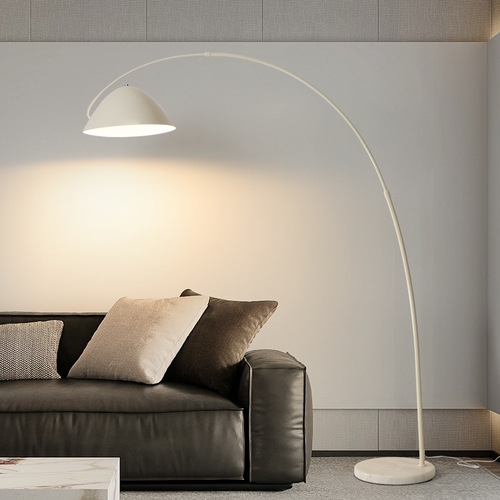 奶油风钓鱼灯落地灯客厅沙发旁卧室高级设计感网红法式装饰氛围灯