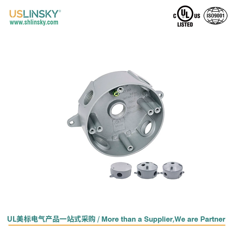 USLINSKY Американские стандартные светильники и комплектующие: круглая основа для лампы, накладной монтаж, распределительная коробка, основание для лампы RB50-5