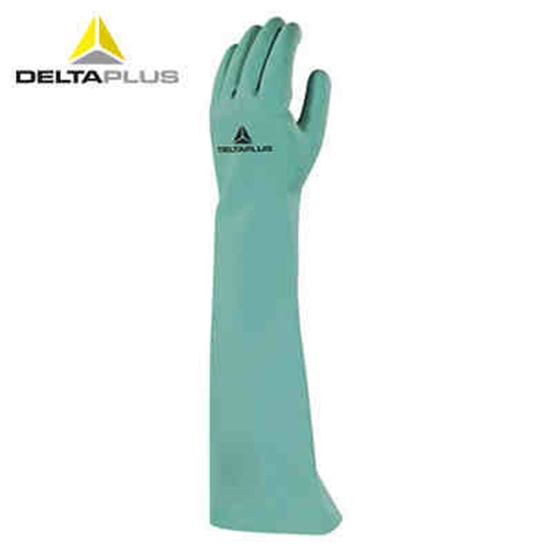 代尔塔201846款超长丁腈防化手套耐油机械防护化学用手部防护手套