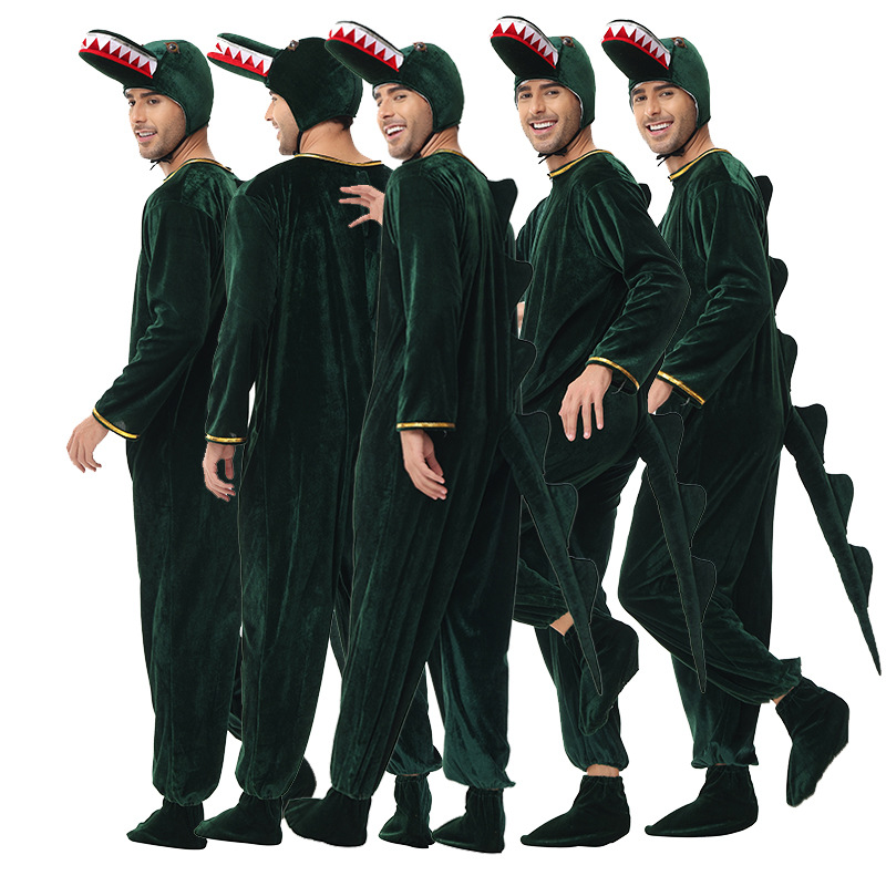 New Halloween cosplay costume, holiday party role-playing crocodile set, stage performance costume, in stock.