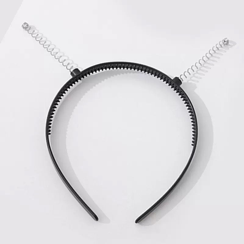 0.8 black headband with spring
