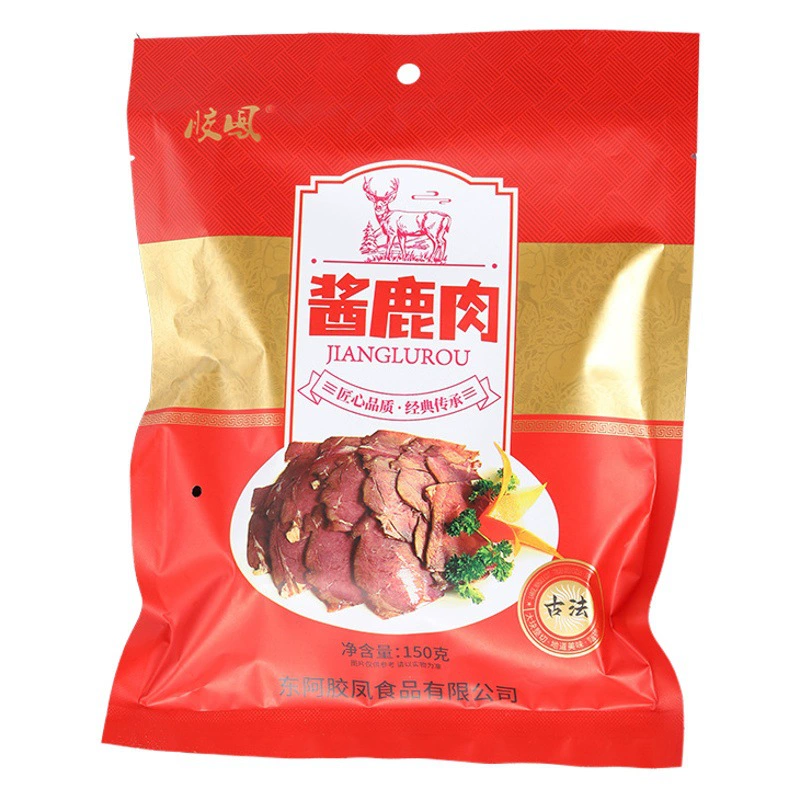 Оптовая Продажа с фабрики Продукты из оленя приготовленная еда вакуумная упаковка соевый соус мясо оленя 150 г желатиновое мясо оленя быстрого приготовления