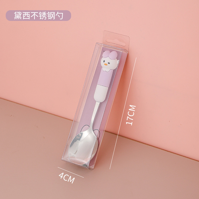 Disney serie Mickey 304 acero inoxidable niños tenedor conjunto de cubiertos caseros de dibujos animados de alto valor pareja