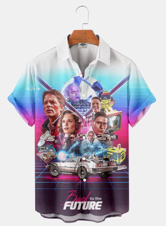 Nueva camisa 3D de talla grande para hombres transfronterizos Serie caliente Camisa hawaiana impresa digital 3D Fábrica de origen