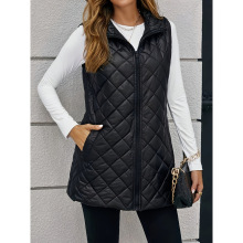 S 55832 Quilted stand collar vest ����������׿羳����ͨ