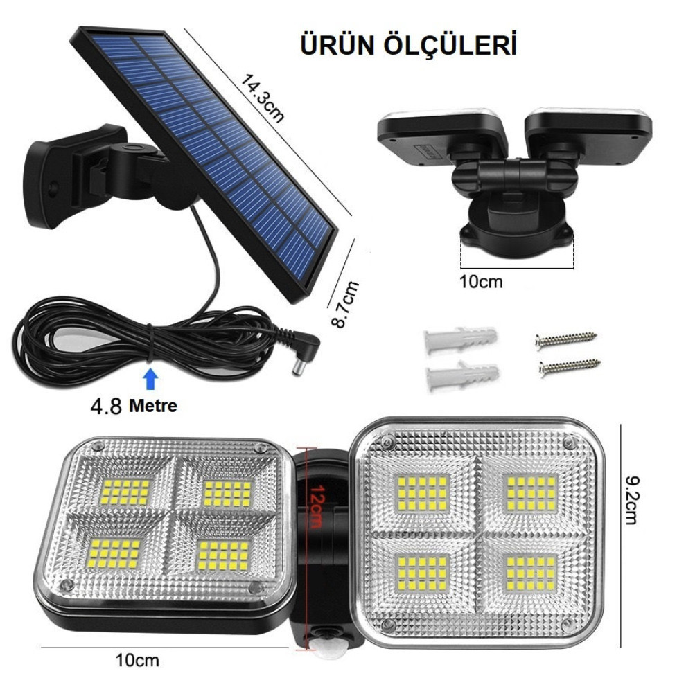 Lámpara cuadrada dividida (superbrillante)