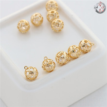 14K�����ʯdiy���ϰ���U��÷�������10mm�߱�����������