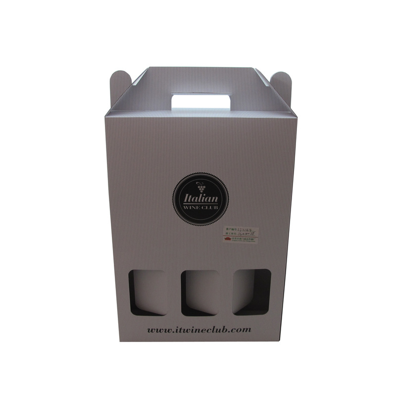 工厂印刷精美3支装酒盒 红酒包装手提纸盒 精美礼品盒