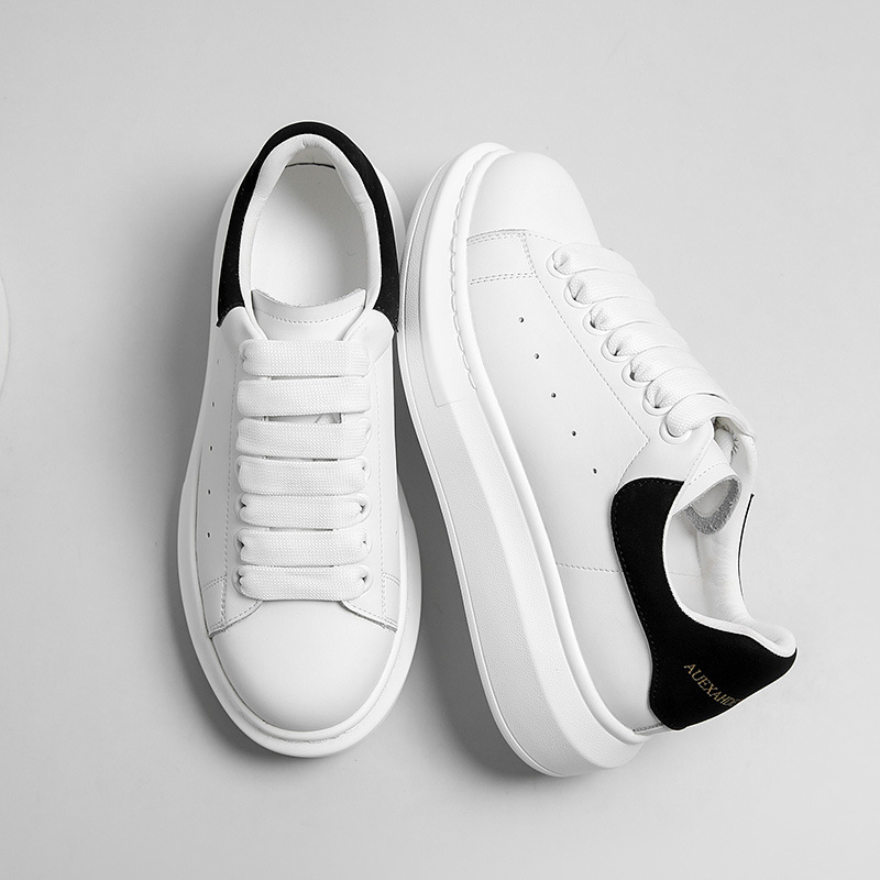 Extra Large Size New White Shoes Men's Shoes 2023 Genuine Leather 45 Thick-Soled Sports 46 Sneakers 47 Casual 48 Couple Shoes 49