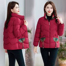 中式棉衣中老年冬季冬装短款羽绒棉服棉袄妈妈新款保暖加厚外套