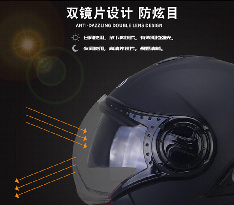 [Exclusively for Export] 3C Certified Electric Vehicle Helmet for Men and Women, Winter Battery Motorcycle Half Helmet for All Seasons