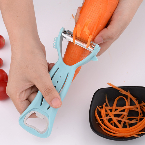 Multifunctional Stainless Steel Peeler with Bottle Opener, Melon Peeler, Fruit Peeler, Home Use Potato Shredder, Skin Peeler and Shredder
