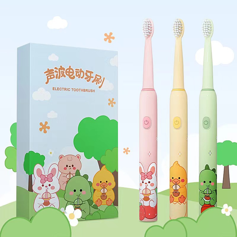 Cross-border household children's electric toothbrush three-speed charging children waterproof sterilization automatic soft brush head smart toothbrush