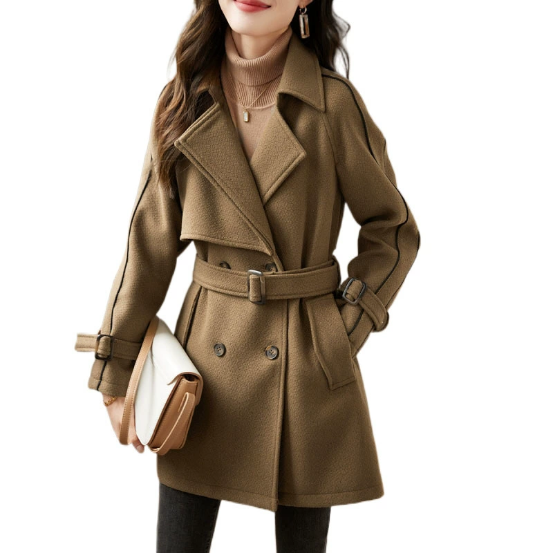 Autumn fashionable woolen coat, jacket, Korean style, fitted