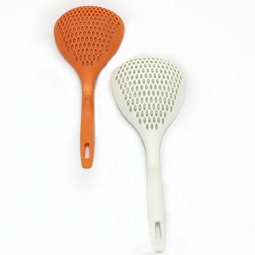 Household kitchen colander large nylon colander noodle blanching sieve hot pot filter sieve long handle noodle spoon mesh spoon