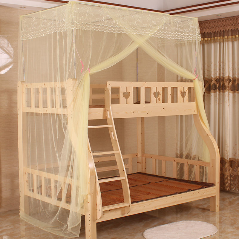 Top and bottom bed mosquito net bed 1.5 meters integrated 1.2 meters solid wood children's bed bunk bed height a wholesale