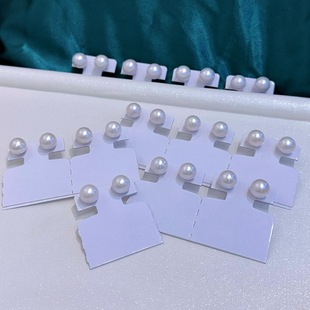 Basic Natural Pearl Earrings 9-13mm Round Bright Light Comparable to Australian White Edison Pearl Earrings 925 Silver