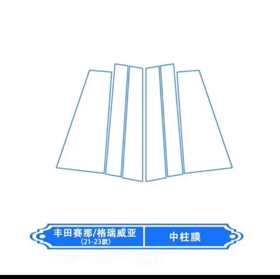 Car interior film | Screen - mid-pole-membrane