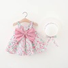 Summer children's skirt girl's, dress with bow, children's clothing, wholesale