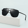 New polarized sunglasses Personalized double beam riding large -frame glasses trendy wild sunglasses 5098