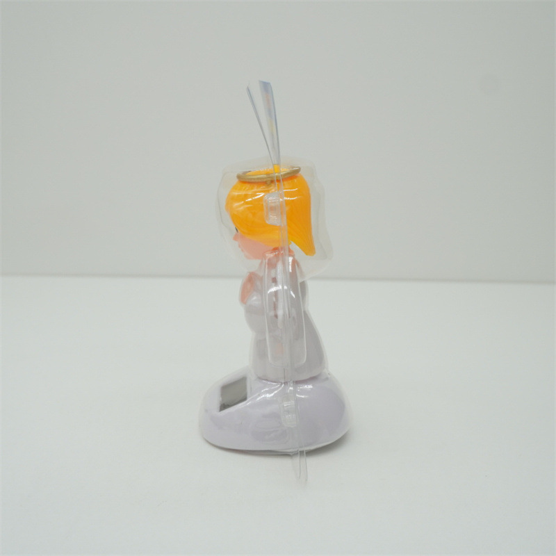 天使太阳能摆件吸收阳光自动摇摆汽车内饰挂件装饰品创意摆件详情20