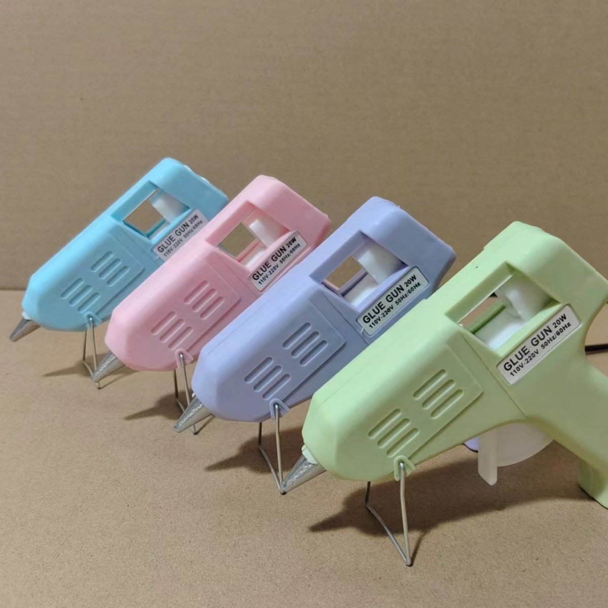 手工DIY省电热熔胶枪饰品配件20W电熔枪插电高温热胶枪家用带支架