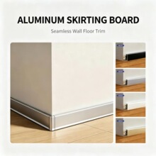 广东铝合金卡扣踢脚线海外工程防潮收边条Skirting Board