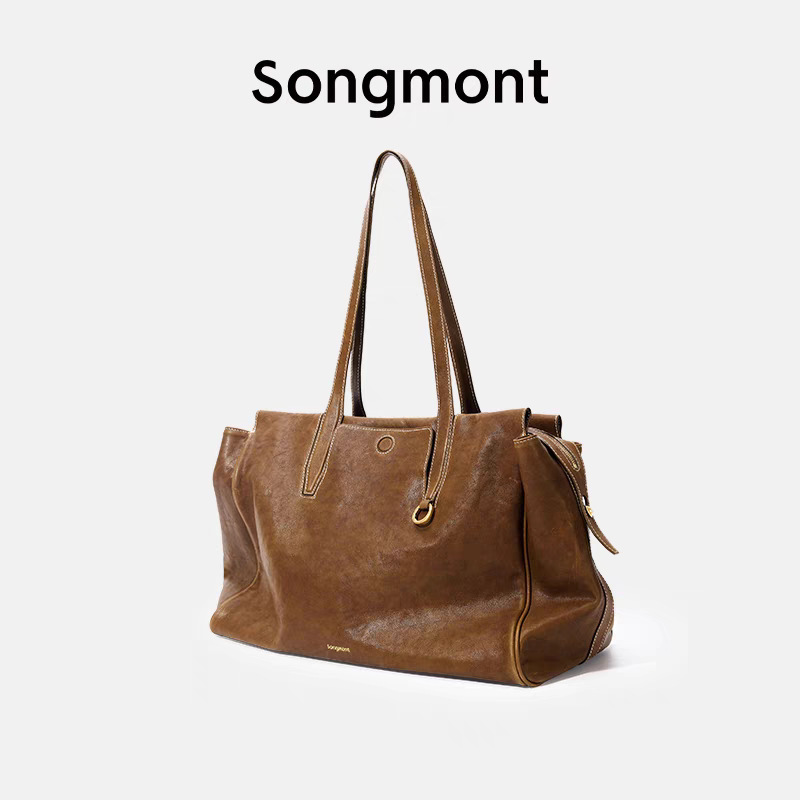 Songmont ブリーフケース 山下裕松トレースシリーズ トラベルバッグ 牛革 通勤 クロスボディ ハンドバッグ|undefined