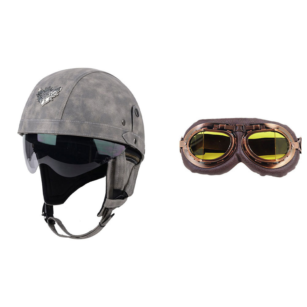 K328 회색 헬멧 +01 노란색 필름