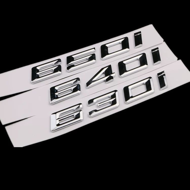 Suitable for the new BMW 630i, 640i, and 650i models; includes the car emblem, lettering, and the new 6 Series digital tail emblem