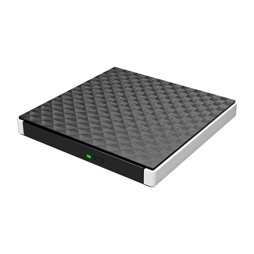 USB 3.0 External CD Drive with Dual Interfaces (USB 3.0/Type-C), External Slim Tray-loading Burner