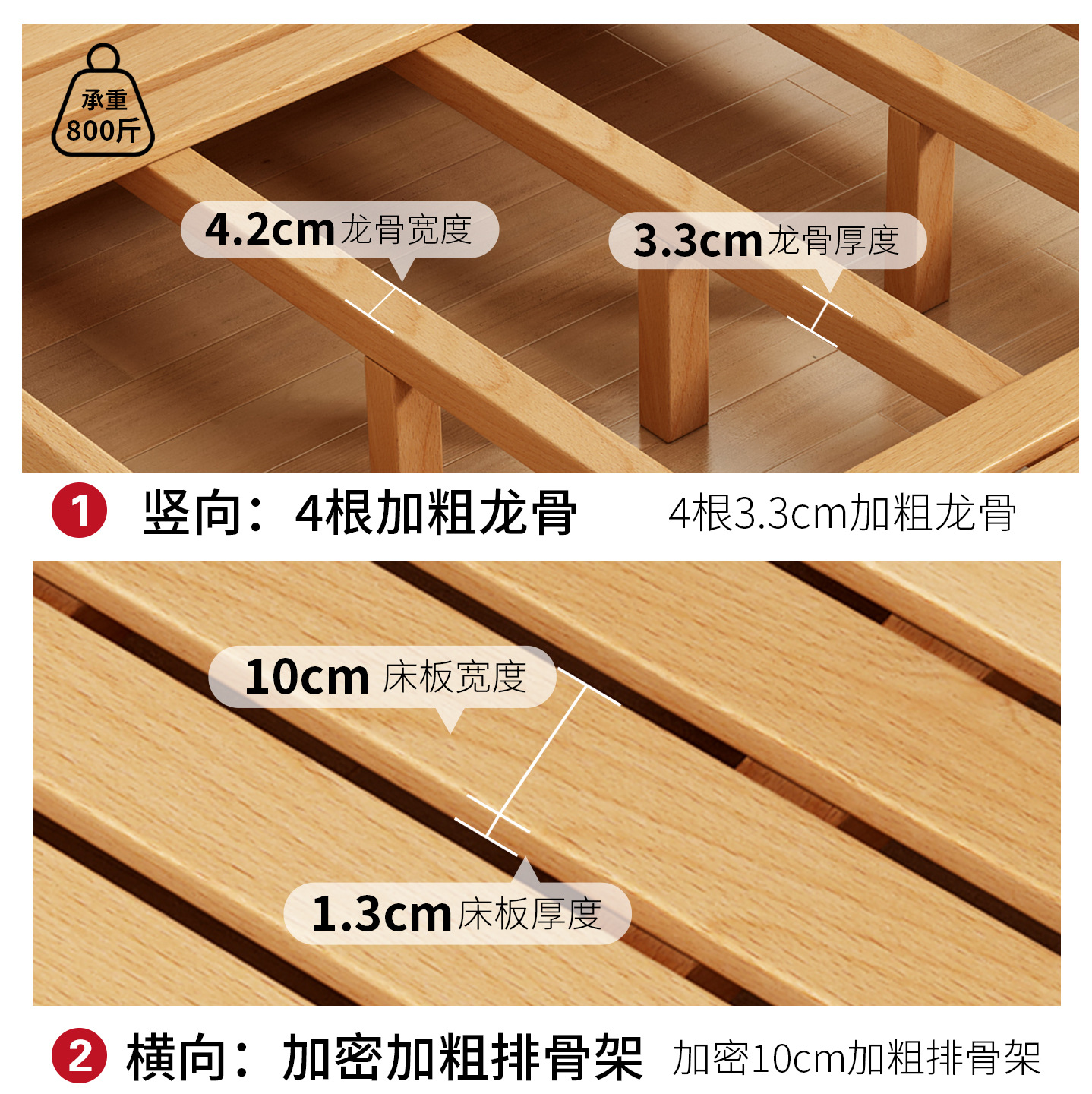 Floor Bed Children's Bed Beech Wood Solid Wood Bed 1.2m Boys Girls Bedroom Princess Single Bed Floor Bed Tatami